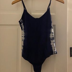 navy blue pacsun bodysuit